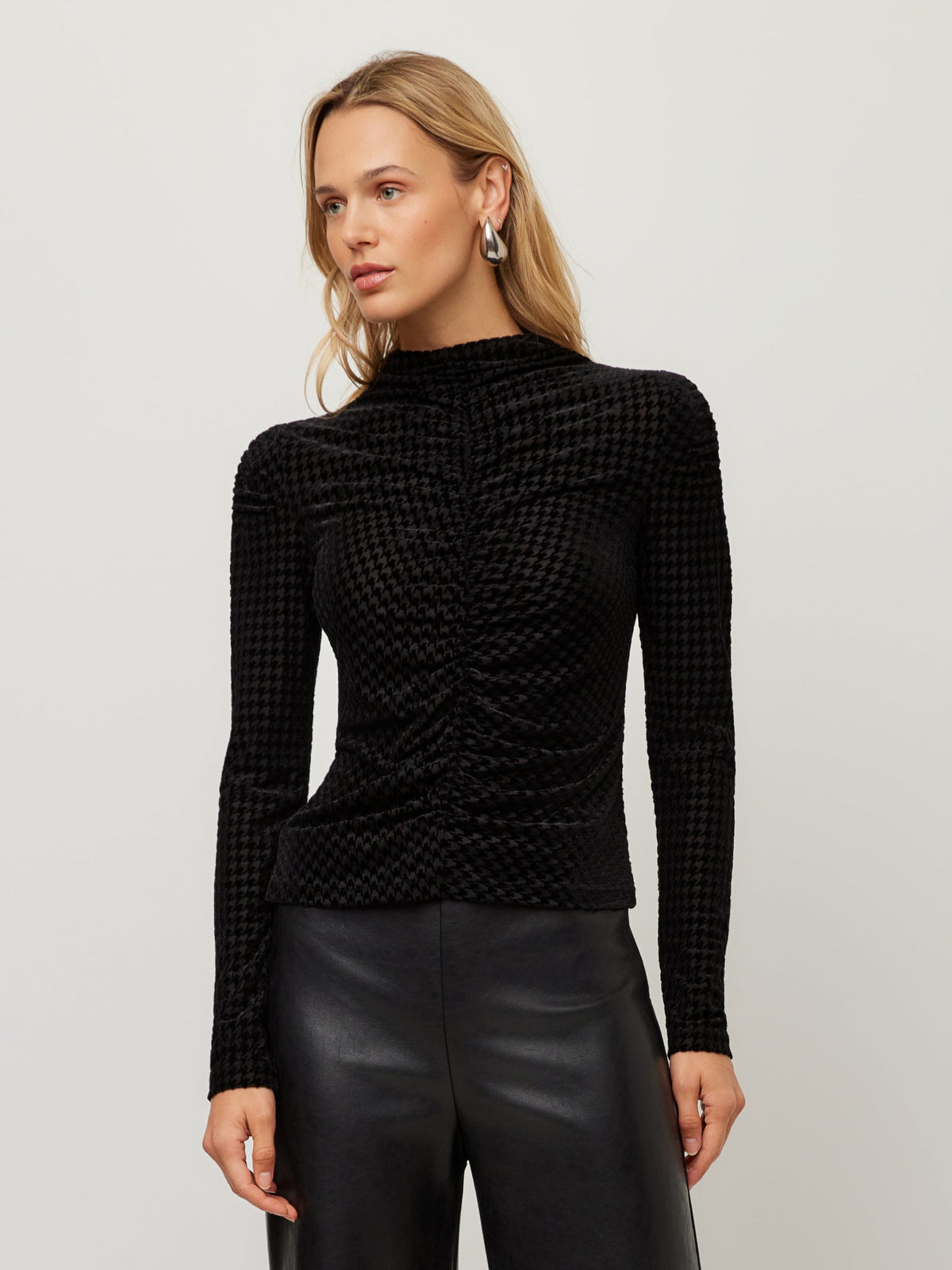 Velvet Ruched Top