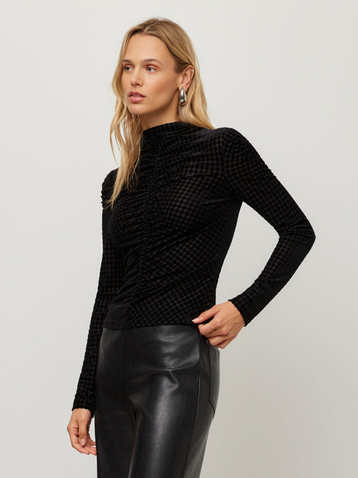 Velvet Ruched Top