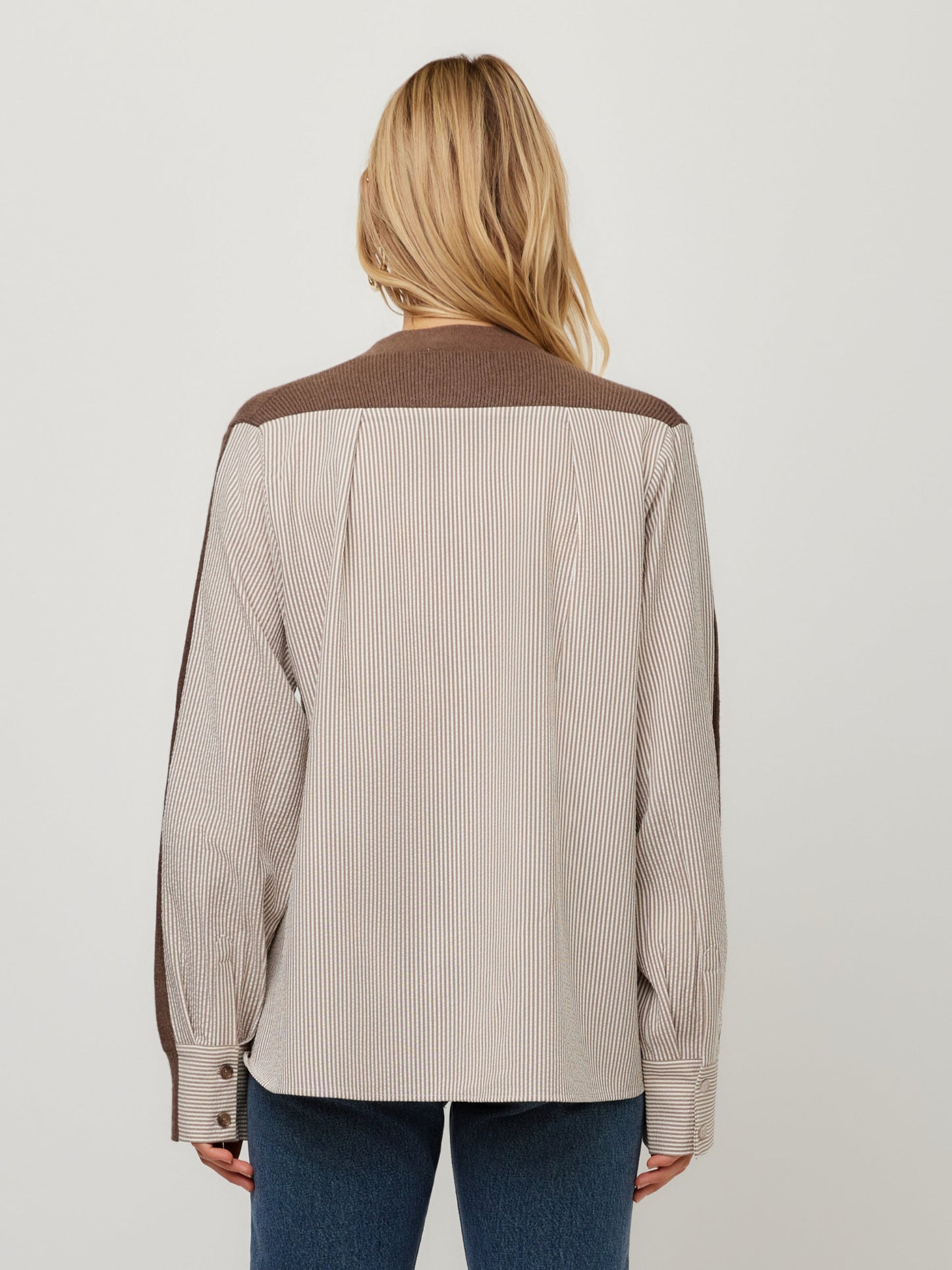 Celine Mixed Media Cardigan