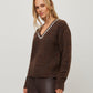 Ash Embellished V Neck
