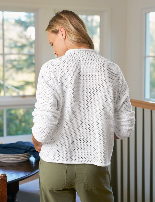 Monterey Pointelle Sweater