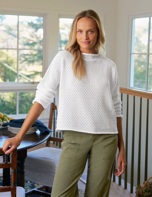 Monterey Pointelle Sweater