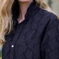 Mary Shirtdress Textured Flowers