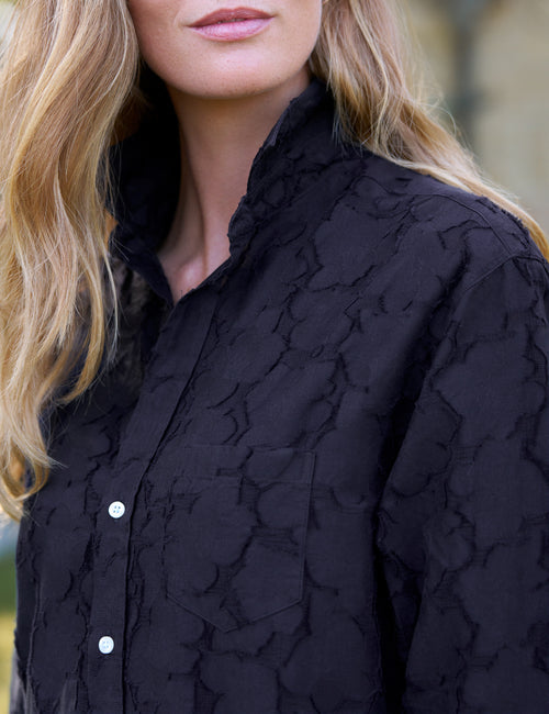 Mary Shirtdress Textured Flowers
