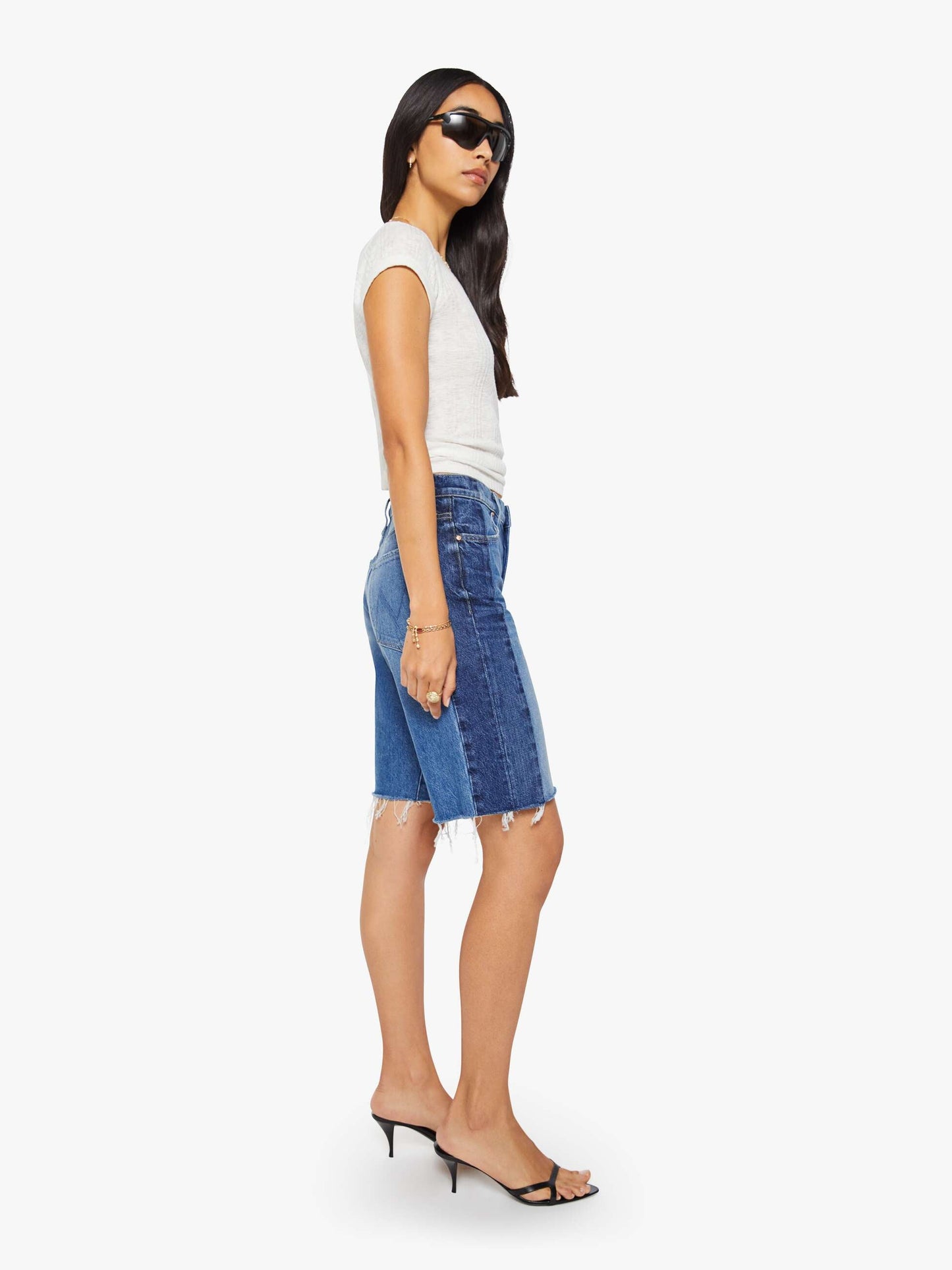 Mid Rise Maven Bermuda Fray