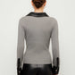 Isabella Faux Leather Top