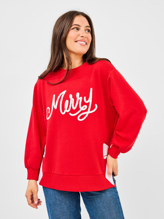 Merry Bow Sweatshirt
