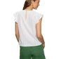 Ruffle Sleeve Shell
