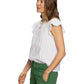 Ruffle Sleeve Shell