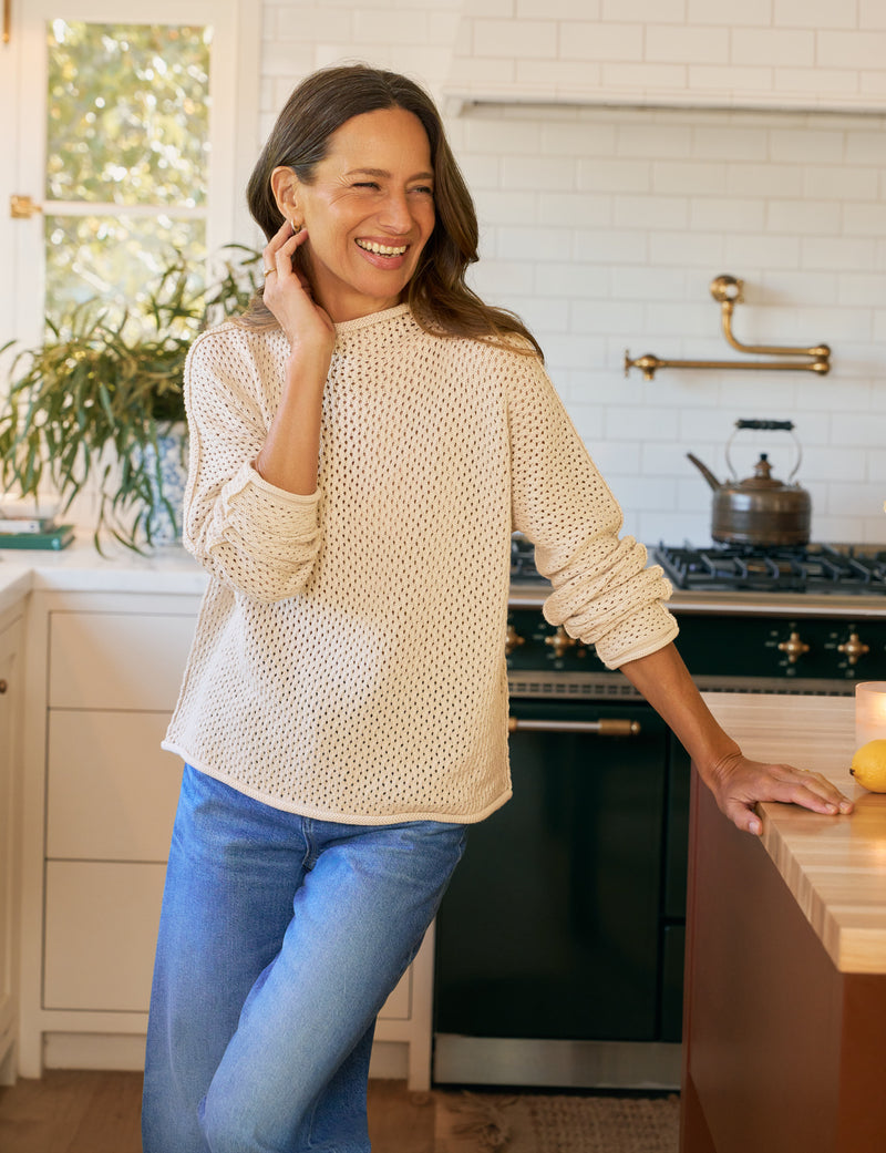 Monterey Pointelle Sweater