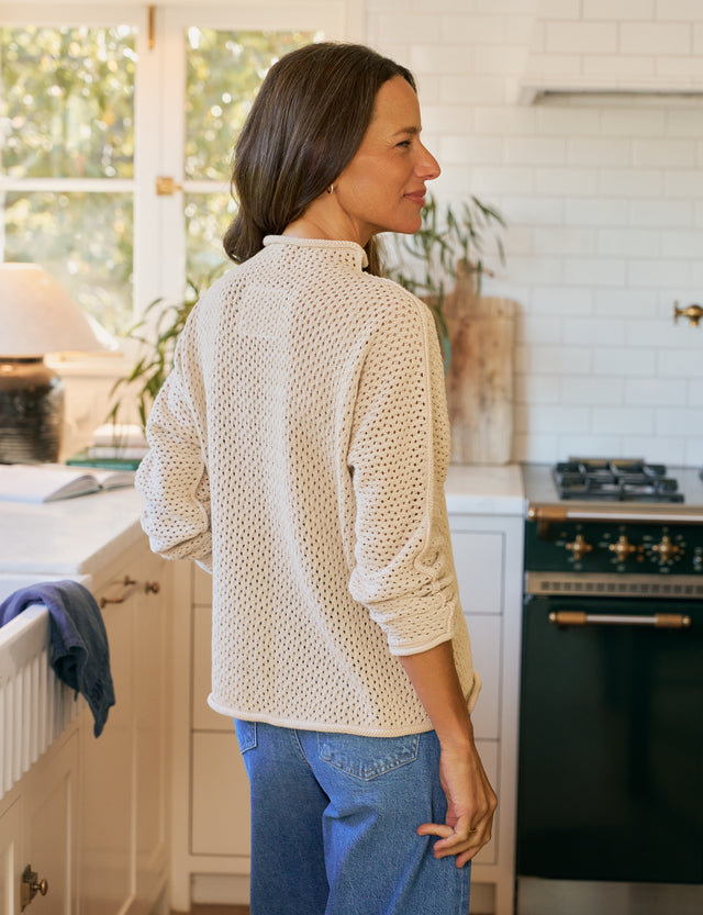 Monterey Pointelle Sweater