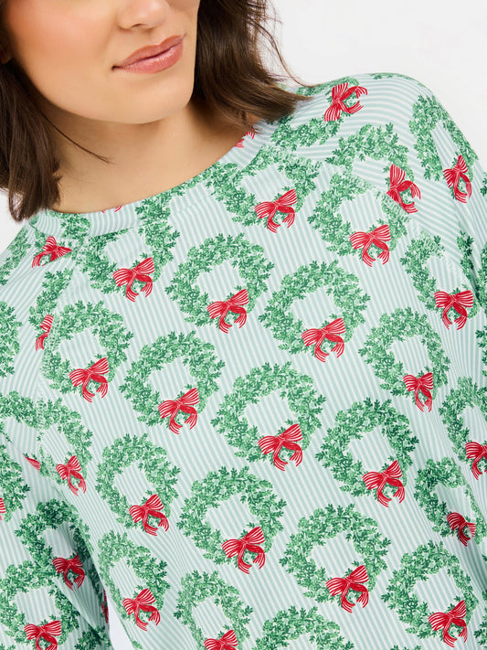 Annie Wreath & Ribbon PJ's