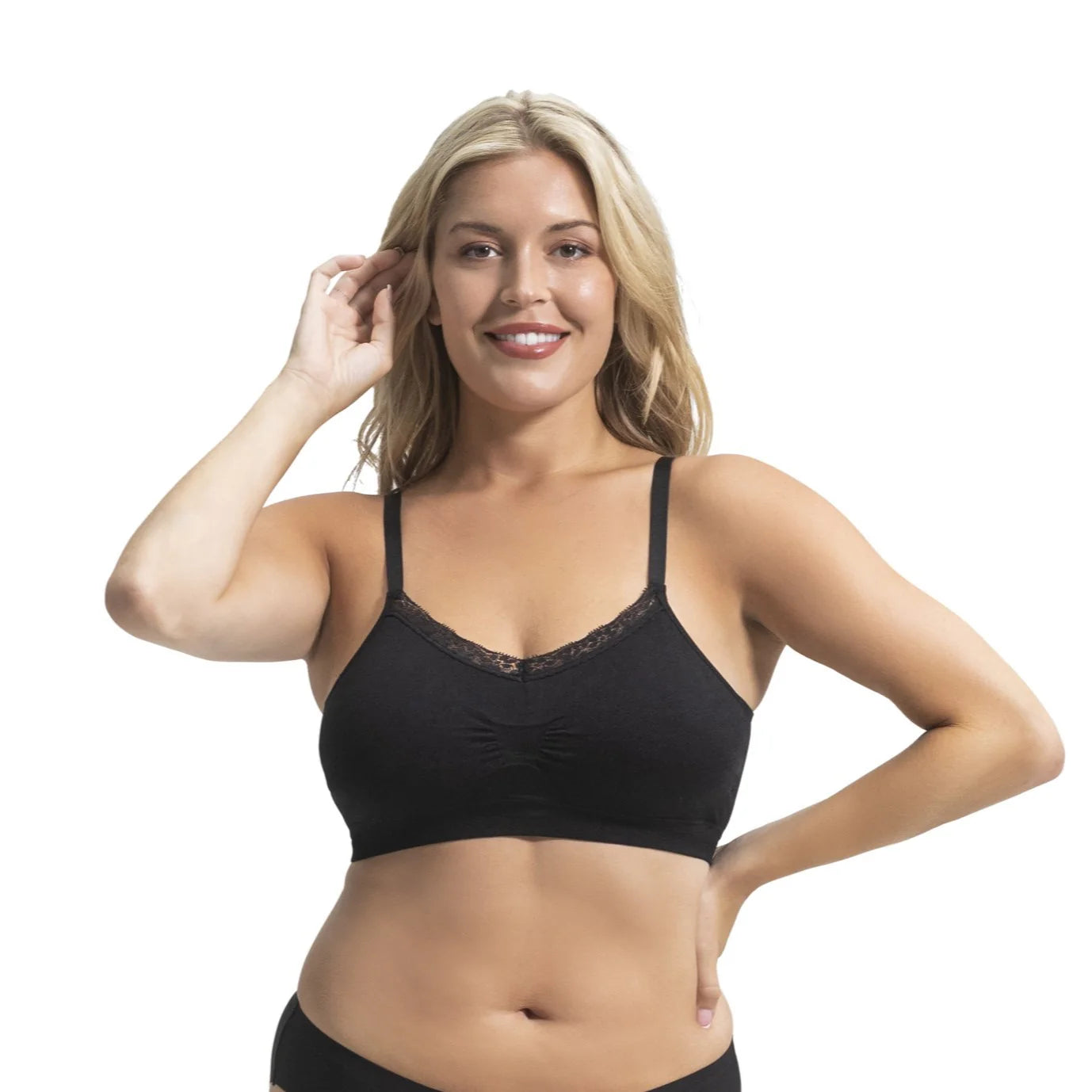 V-neck Lace Trim Joy Bra