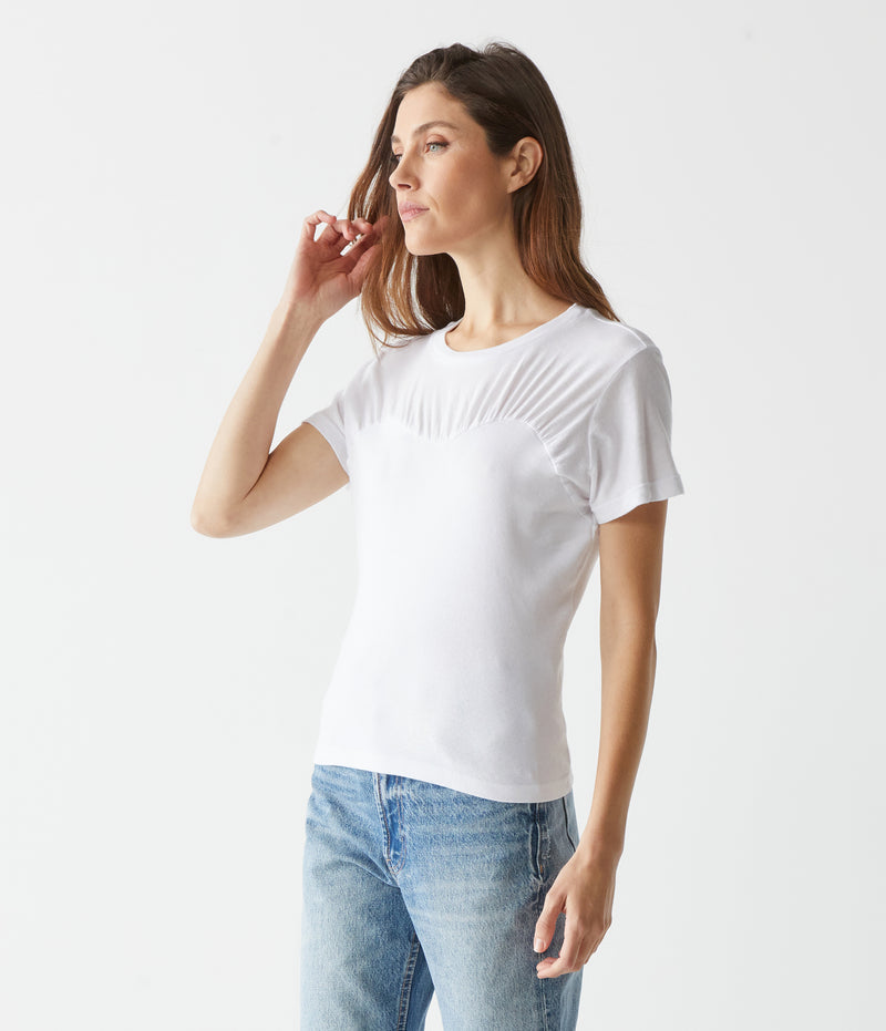 Victoria Shirred Tee