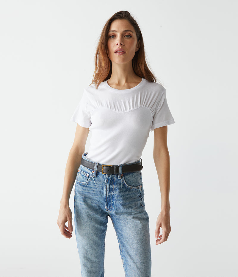 Victoria Shirred Tee