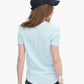 Slub Jersey Classic V-Neck-Ocean Blue