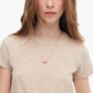 Slub Jersey Schoolboy Crew-Dune