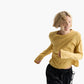Slub Jersey Long Sleeve Crop Tee