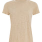 Slub Jersey Schoolboy Crew-Dune