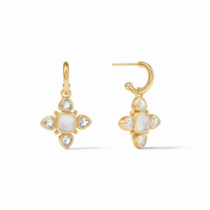 Aquitine Hoop & Charm Earring