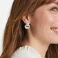 Silver-Avalon Demi Doorknocker Earring
