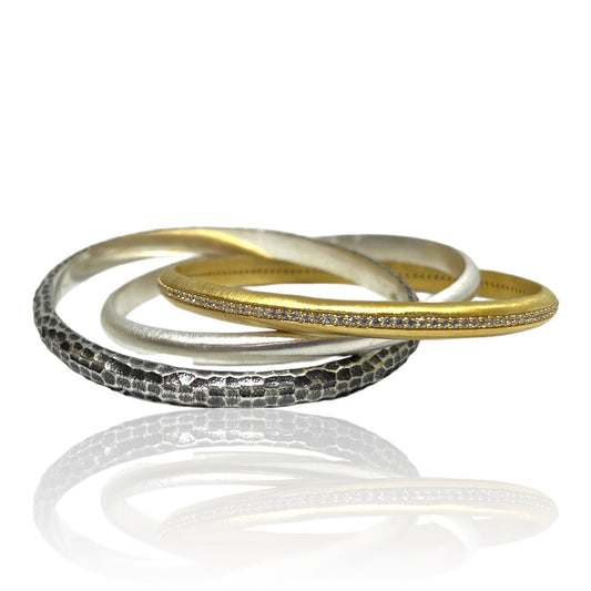 Mixed Trinity Bangle