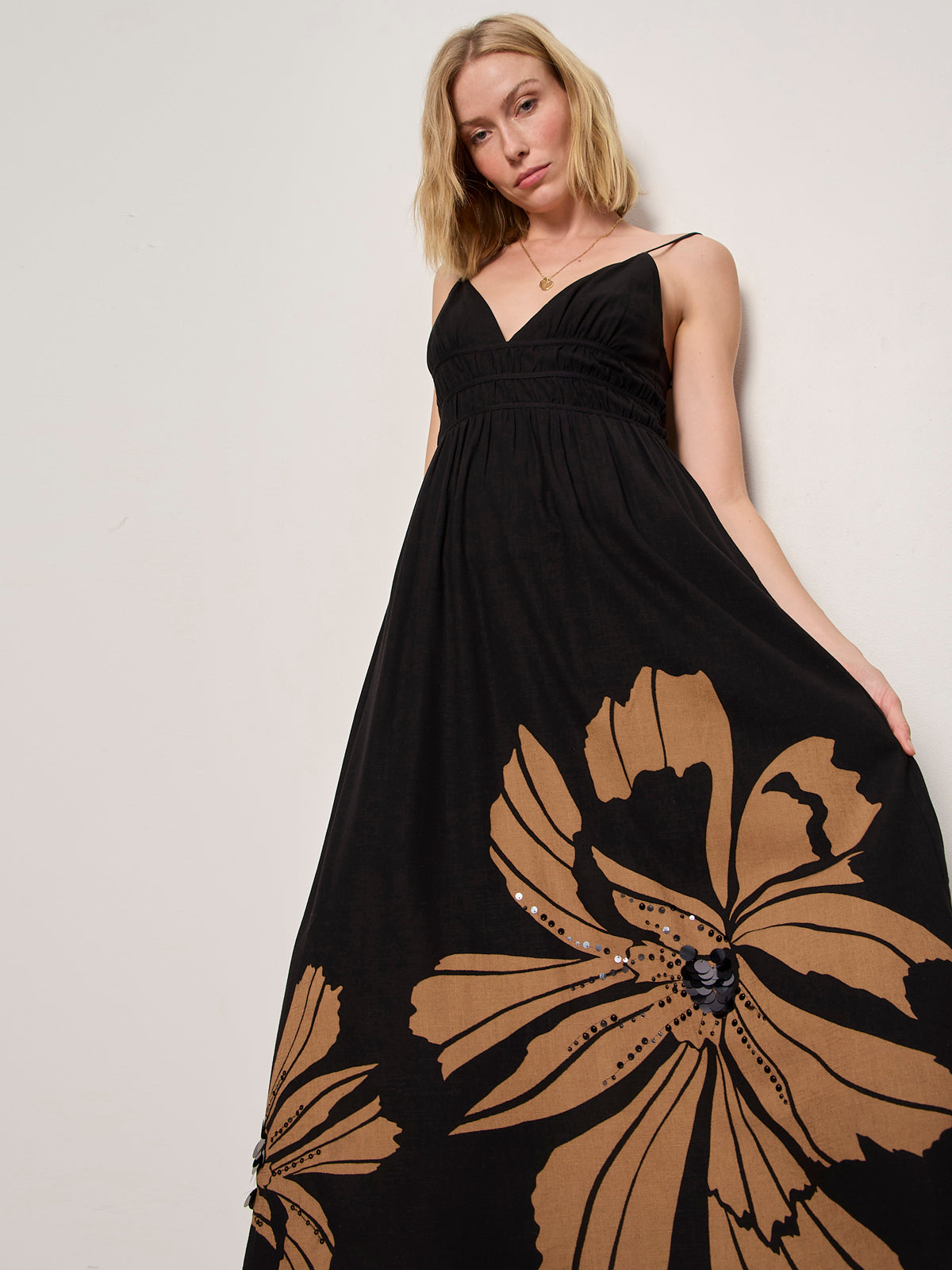 Mira Embellished Volume Dress
