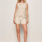 Linen Marine Short
