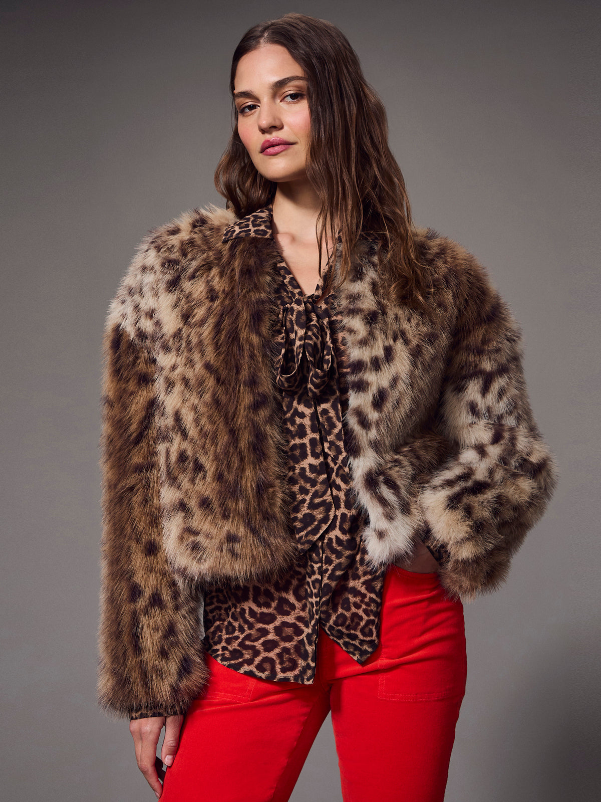 Collarless Everest Fur Jacket