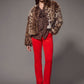 Collarless Everest Fur Jacket