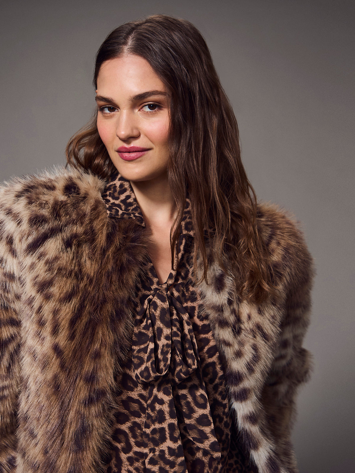 Collarless Everest Fur Jacket
