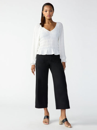 The Marine Semi High Rise Crop Trouser Pant