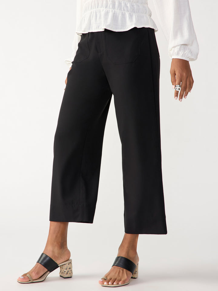 The Marine Semi High Rise Crop Trouser Pant