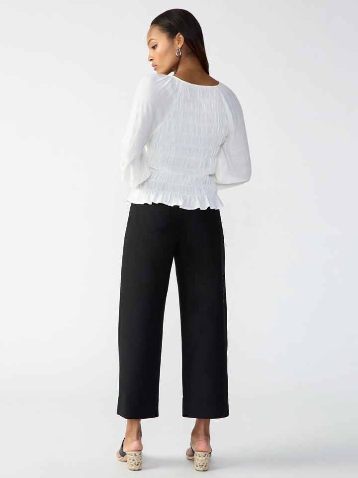 The Marine Semi High Rise Crop Trouser Pant