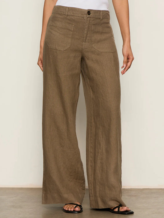 Linen Marine Wide Leg