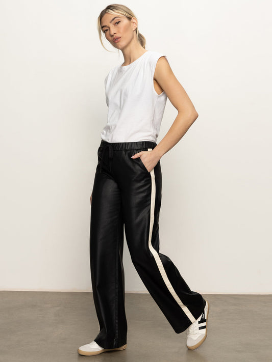 Coated Twill Track Pant