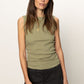 Ribbed Ruched Tank