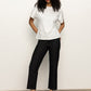 Shirred Waist Dolman Tee