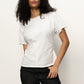 Shirred Waist Dolman Tee