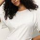 Shirred Waist Dolman Tee