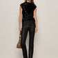 Funnel Neck Sequin Top
