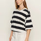 Belle Tee-Chalk and Black