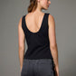 Rhinestone Scoop Back Tank