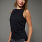 Rhinestone Scoop Back Tank