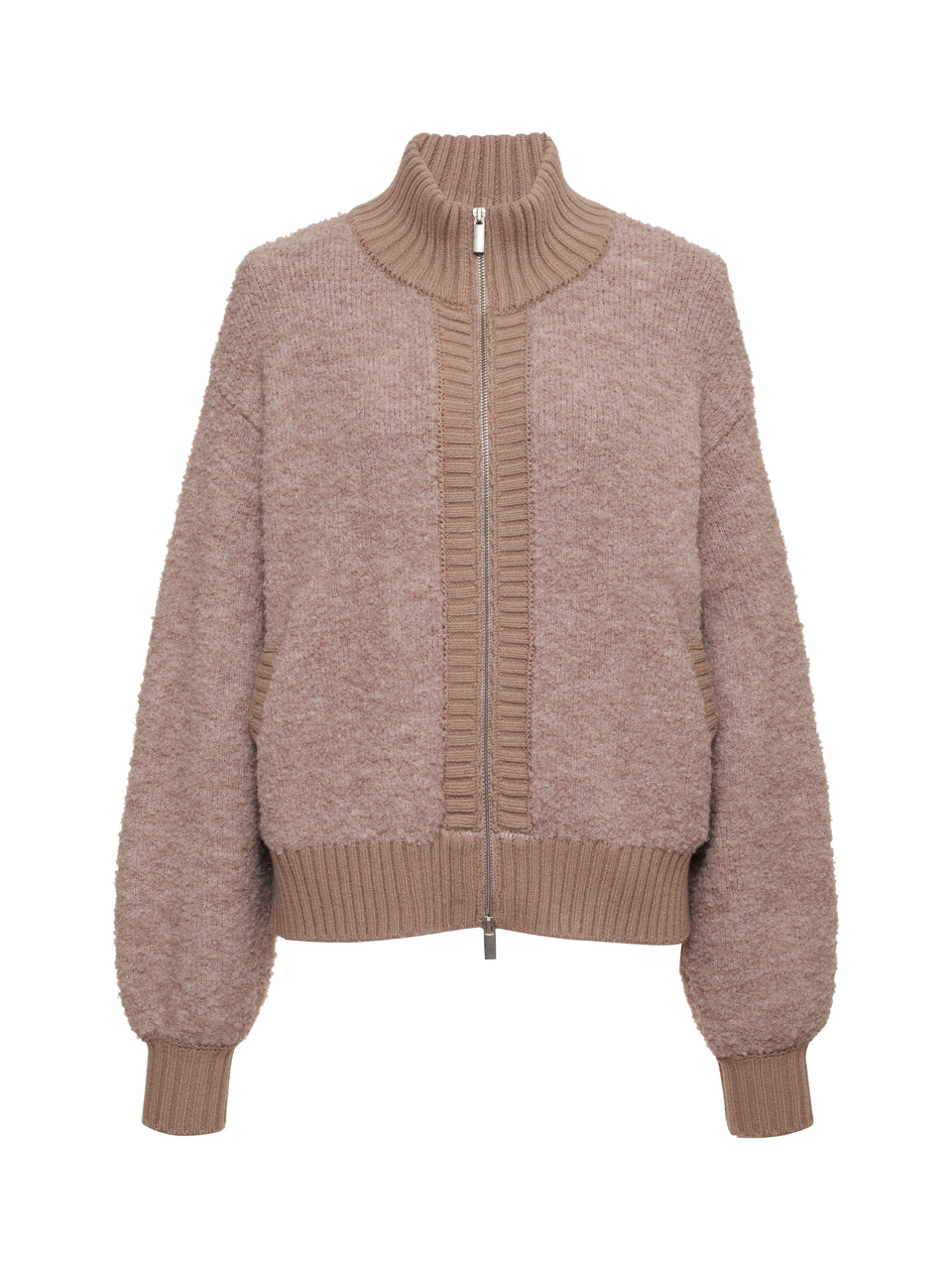 Boucle Knit Bomber