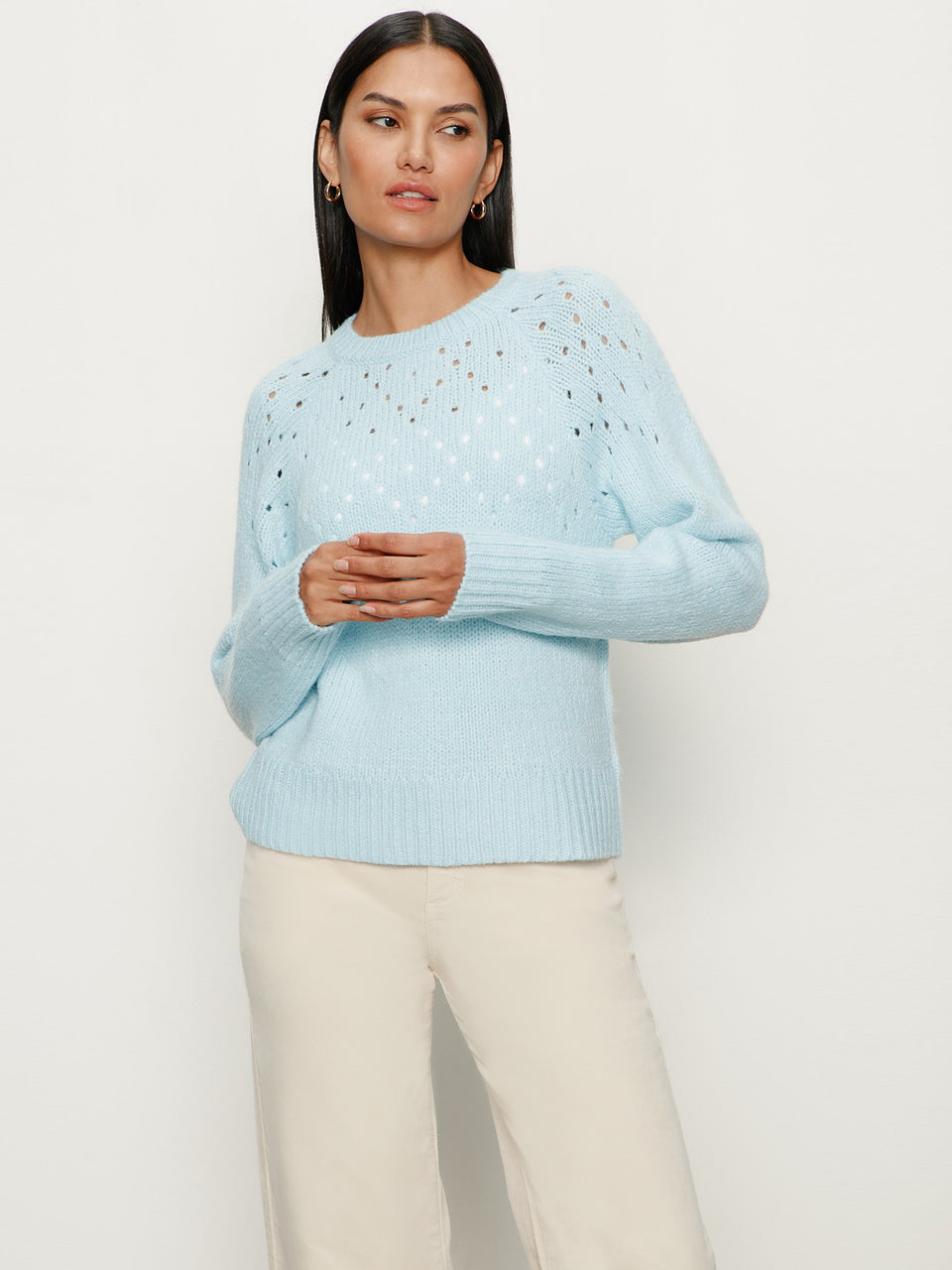 Femme Openwork Sweater