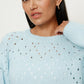 Femme Openwork Sweater