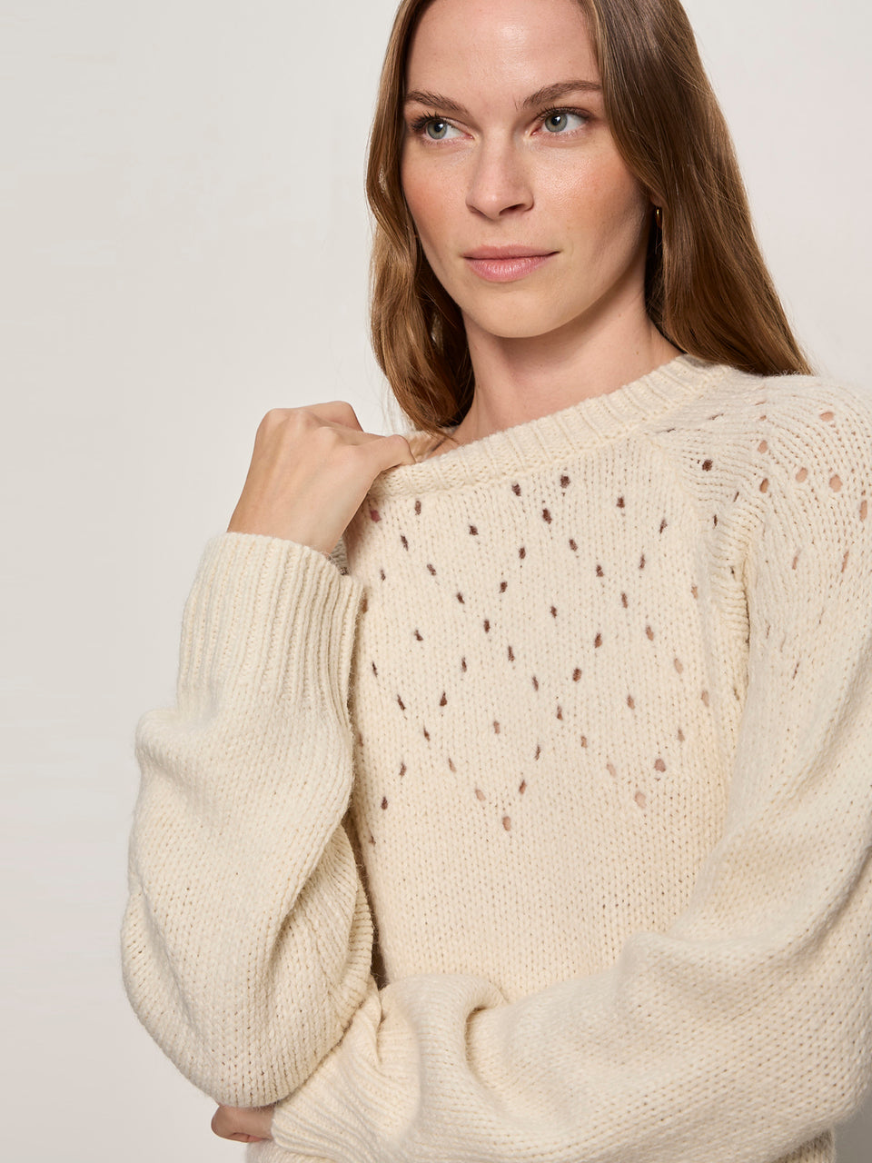 Femme Openwork Sweater