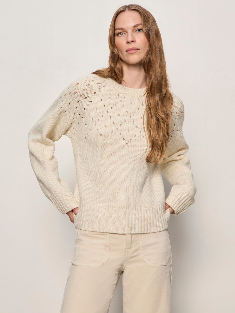 Femme Openwork Sweater