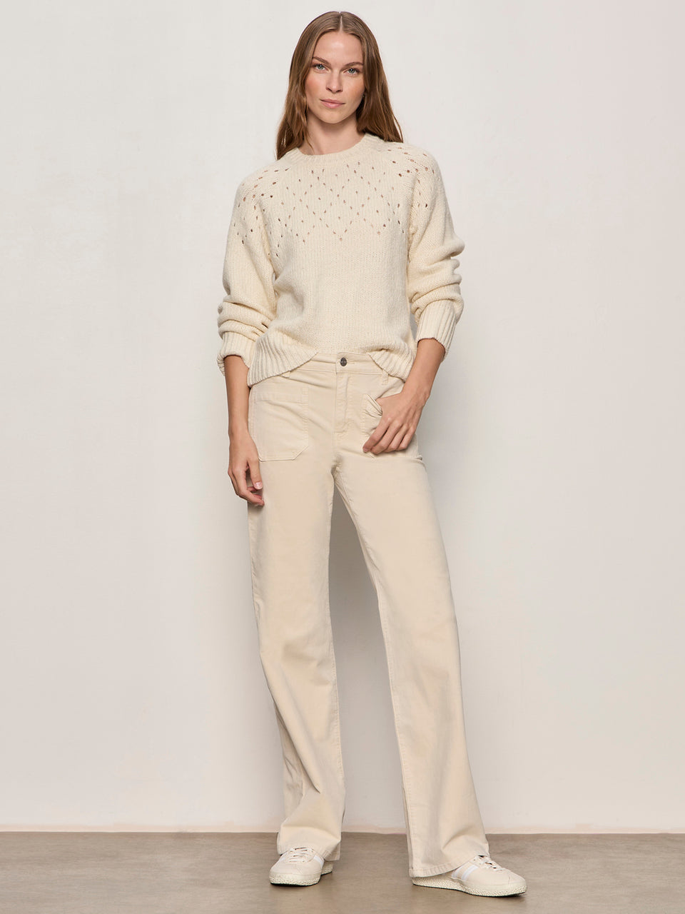 Femme Openwork Sweater